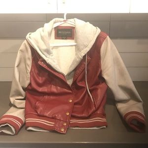 Cute hooded bomber jacket